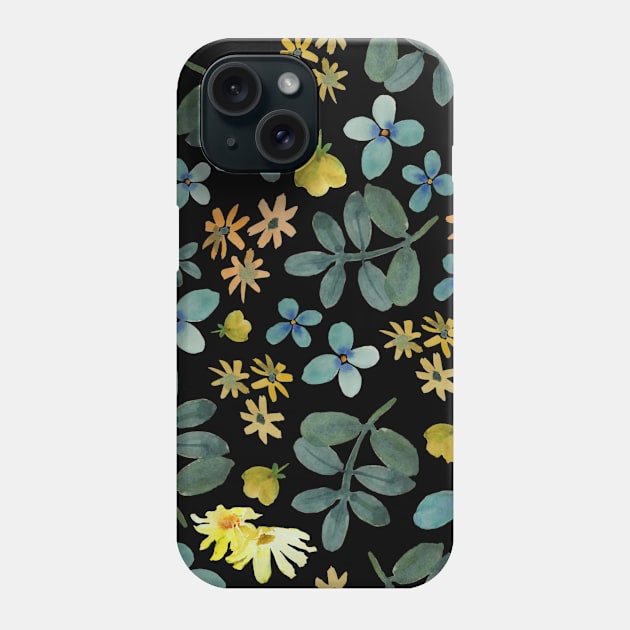 Floral beauty watercolor pattern Phone Case by Mishka Barbie