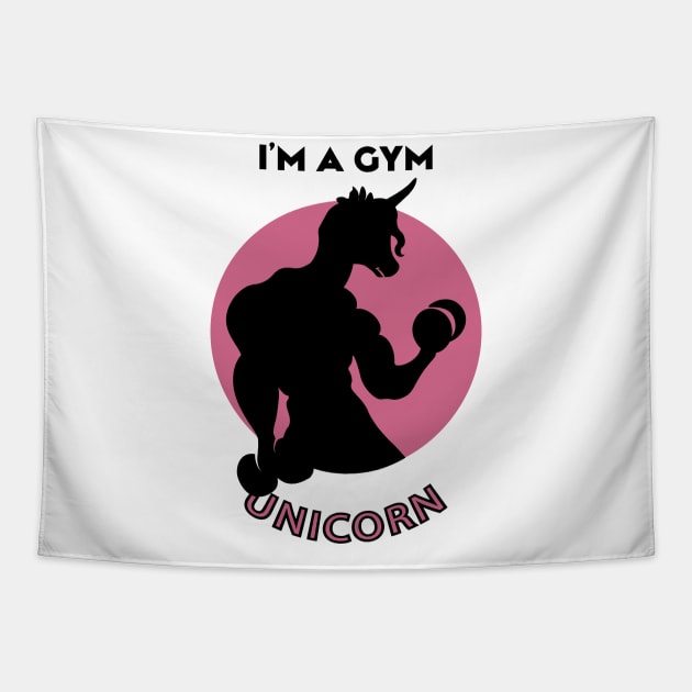 I'm not a gym rat I'm a gym unicorn Tapestry by Selva_design14