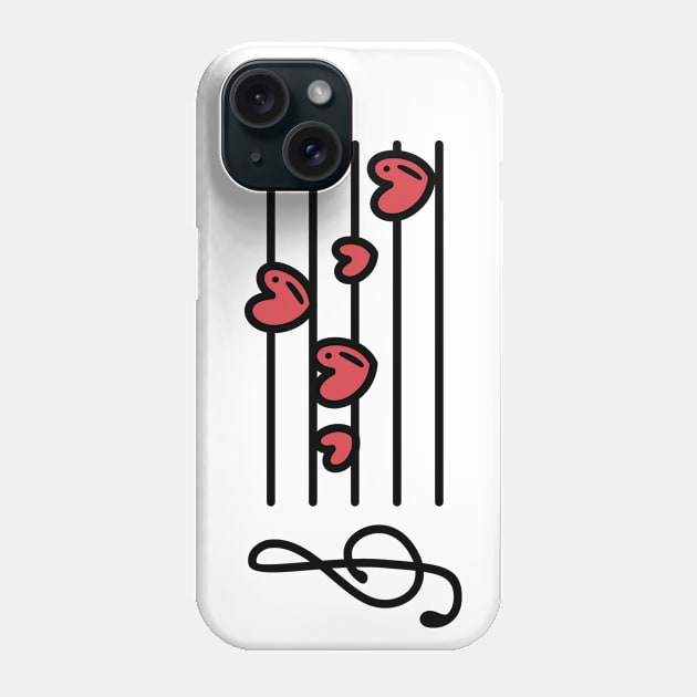 Song Heart Phone Case by TheMoonlitPorch