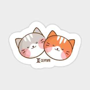 Gemini Cat Magnet