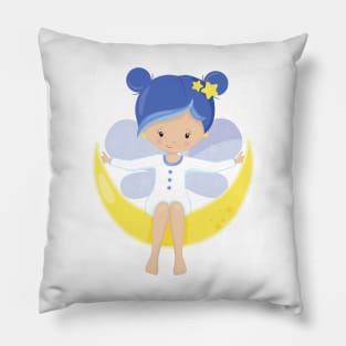 Stardust Fairy, Fairy On The Moon, Cute Fairy Pillow