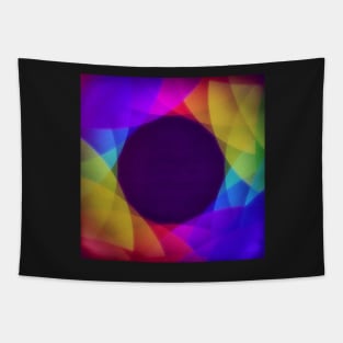 Abstract Rainbow Circles (Variant 1) Tapestry