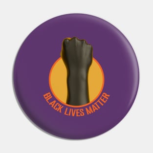 black lives matter Revolution fist Pin