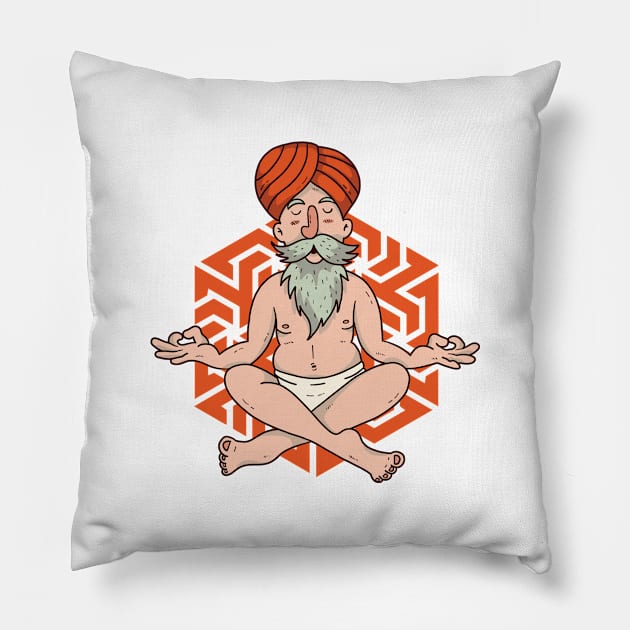 Floating Guru Pillow by madeinchorley