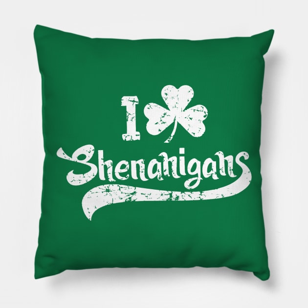 Shenanigans Saint Patricks Day Pillow by ImogeneDWolfe