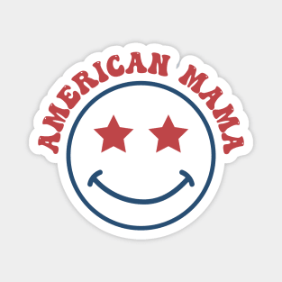 American Mama groovy smile Magnet