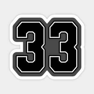 American Football Jersey No 33 Magnet