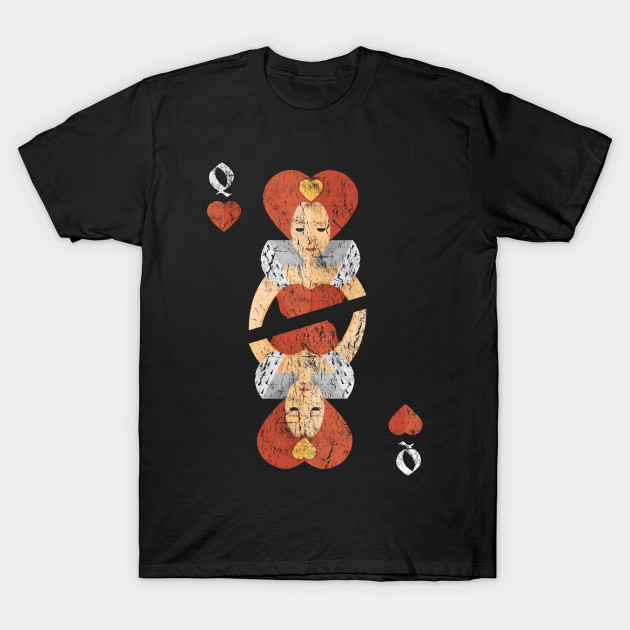 Vintage Queen Of Hearts Playing Card Queen Of Hearts Card T