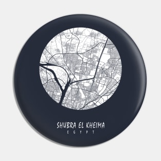 Shubra El Kheima, Egypt City Map - Full Moon Pin
