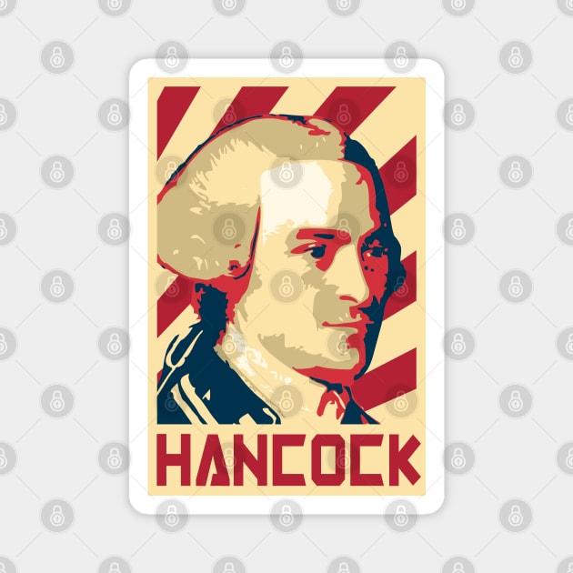 John Hancock Retro Propaganda Magnet by Nerd_art