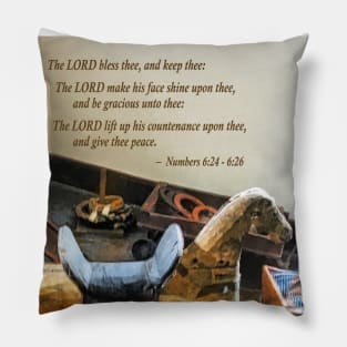 Inspirational - Numbers 6 24-26 The LORD bless thee and keep thee Pillow