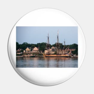 French Frigate Hermione and Schooner Alliance Pin