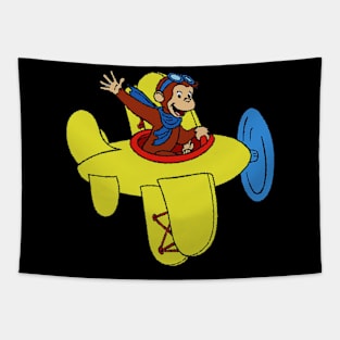 Curious George new 3 Tapestry