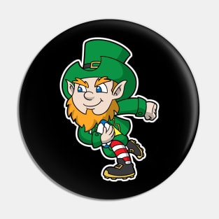 Irish Rugby Team Leprechaun St Patricks Day Pin