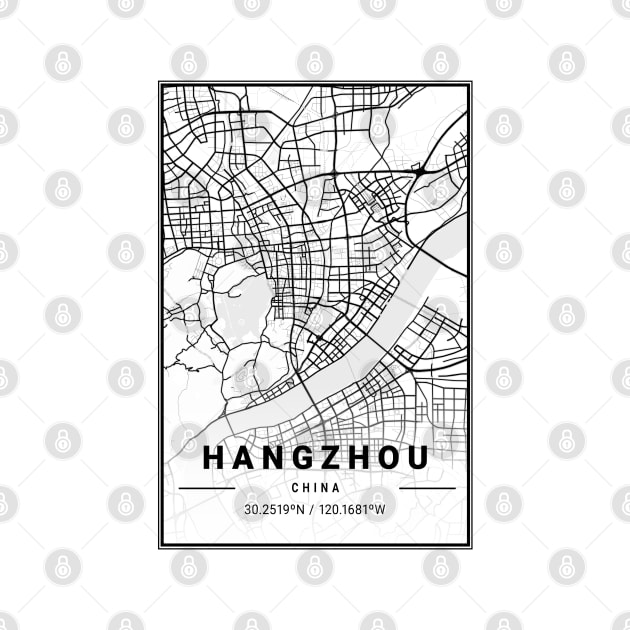 Hangzhou Light City Map by tienstencil