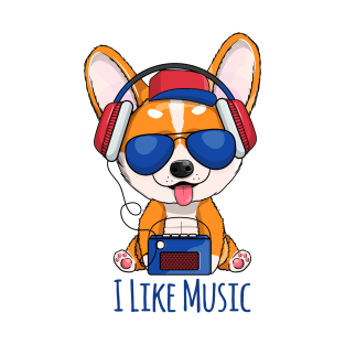 I like music corgi T-Shirt