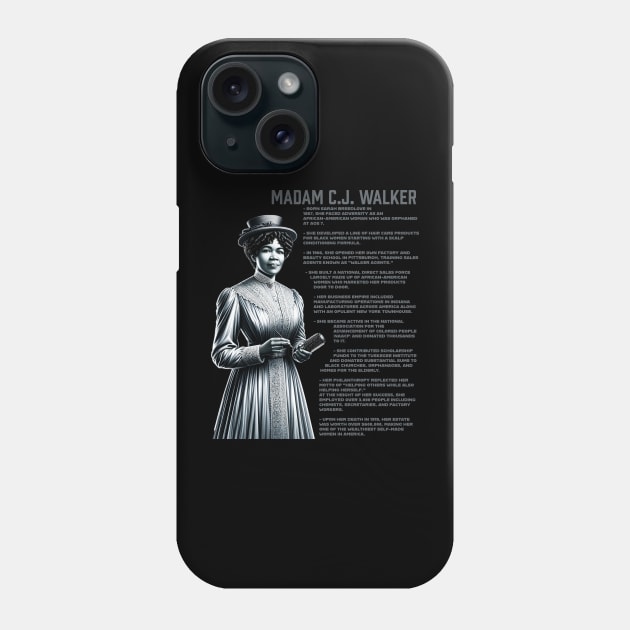 Madam CJ Walker Phone Case by UrbanLifeApparel