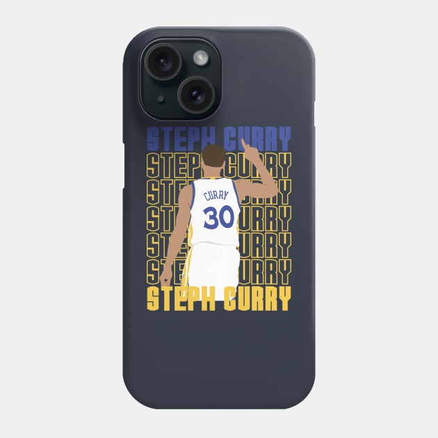 Golden State Warriors Steph Curry 30 Phone Case by Litaru