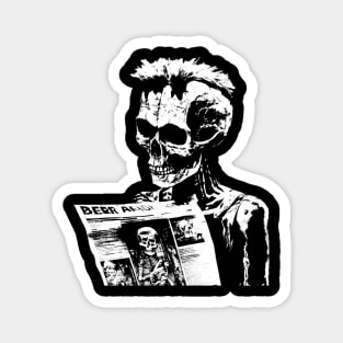 Skull news Magnet