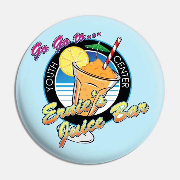 Ernie's Juice Bar Pin by StarkContrastDesigns