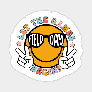 Cute Field Day Let The Games Begin 2024 Kids Boys Girls Teachers Magnet