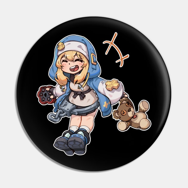 Bridget Guilty Gear Strive Pin by 1001 Artwork