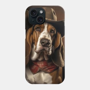 Cowboy Dog - Basset Hound Phone Case