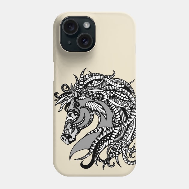 Ornate Horse Phone Case by paviash