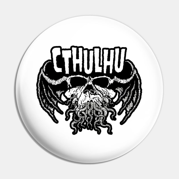 Cthulhu Punk (Alt Print) Pin by Miskatonic Designs