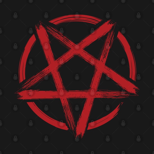 Red Pentagram by monolusi