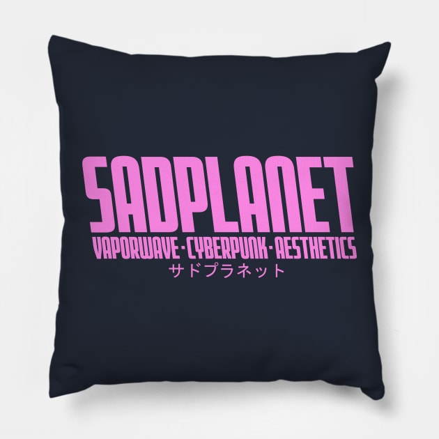 SadPlanet(Records) Pillow by GrounBEEFtaxi