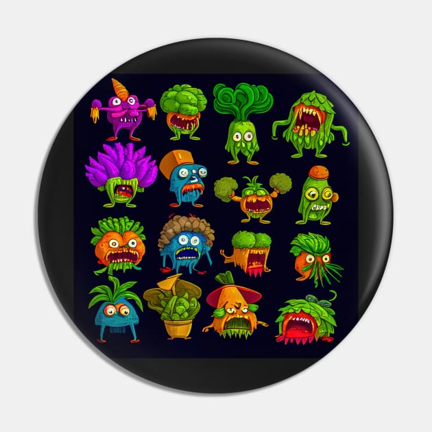 Little Monsters Series Pin by VISIONARTIST