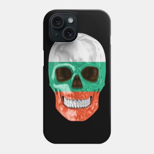 Bulgaria Flag Skull - Gift for Bulgarian With Roots From Bulgaria Phone Case