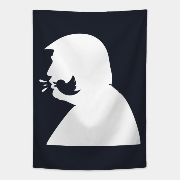 Trump Twitter Mouth Tapestry by TextTees