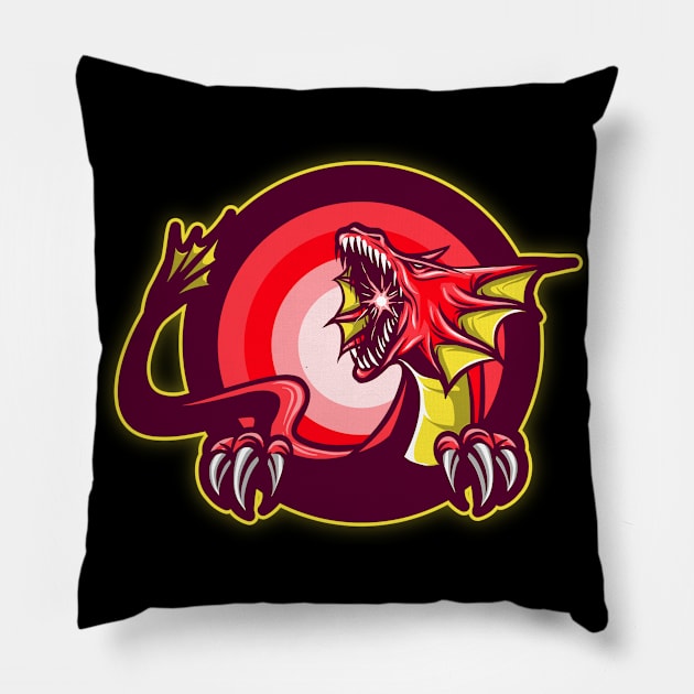 Dragon Lover Pillow by Screamingcat