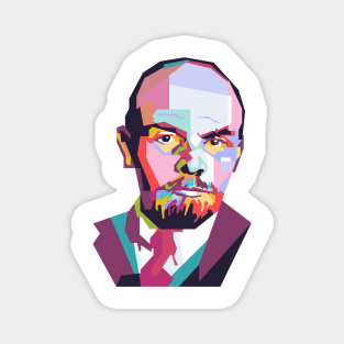 Vladimir Lenin In WPAP Illustration Magnet