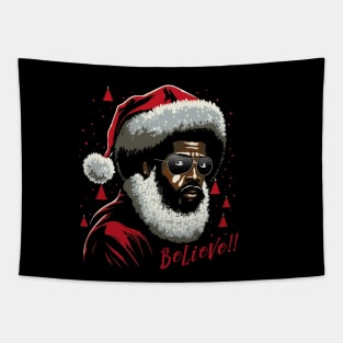 Black Santa, Believe! Tapestry