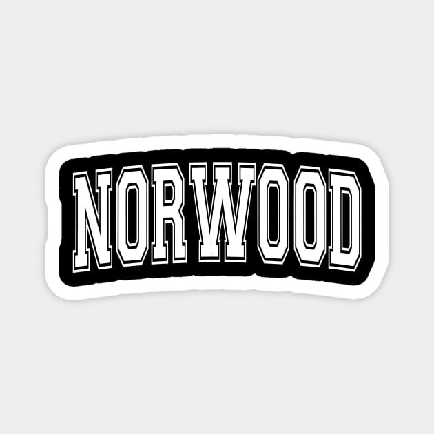 NORWOOD OH OHIO USA Vintage Sports Varsity Style Magnet by jrgenbode