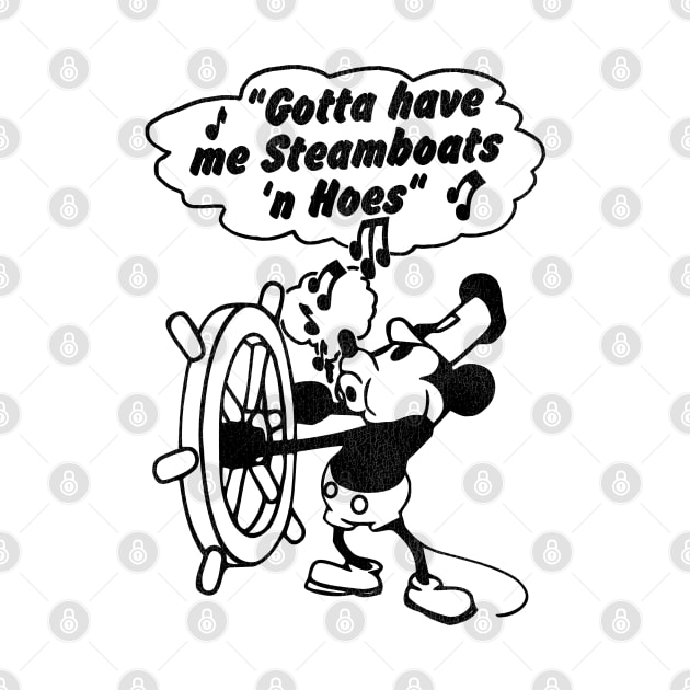 Gotta Have Me Steamboats --- Steamboat Willie by darklordpug