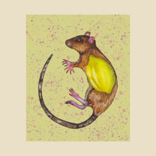 Rat or mouse with lemon T-Shirt