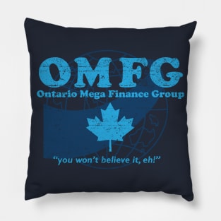 OMFG - Ontario Mega Finance Group (Worn) [Rx-tp] Pillow