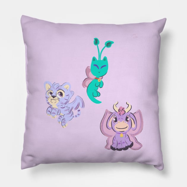 Fairies Pillow by AmyNewBlue