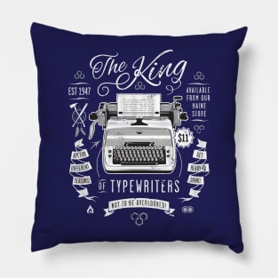 The King of Typewriters Pillow