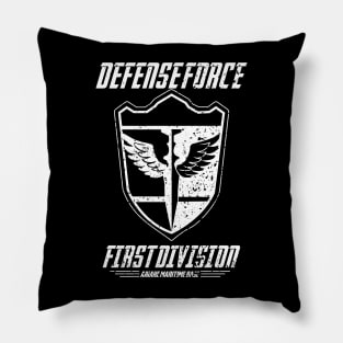 KAIJU No 8: DEFENSE FORCE FIRST DIVISION (WHITE/GRUNGE) Pillow