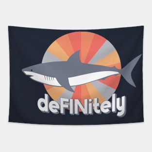 DeFINitely Shark Tapestry