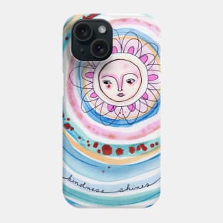 Kindness Shines Always Phone Case