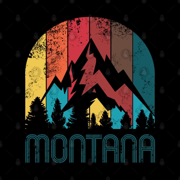 Retro Montana Design for Men Women and Kids by HopeandHobby