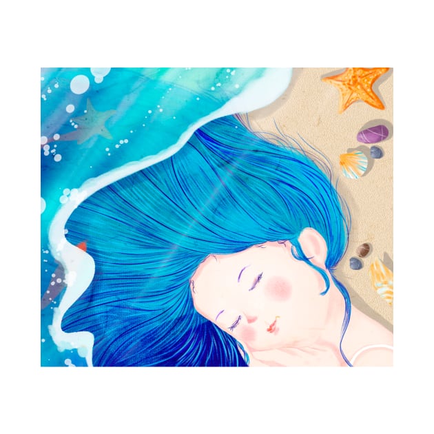 Blue Ocean Waves by timegraf