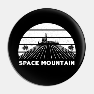 Space Roller Coaster (white) Pin