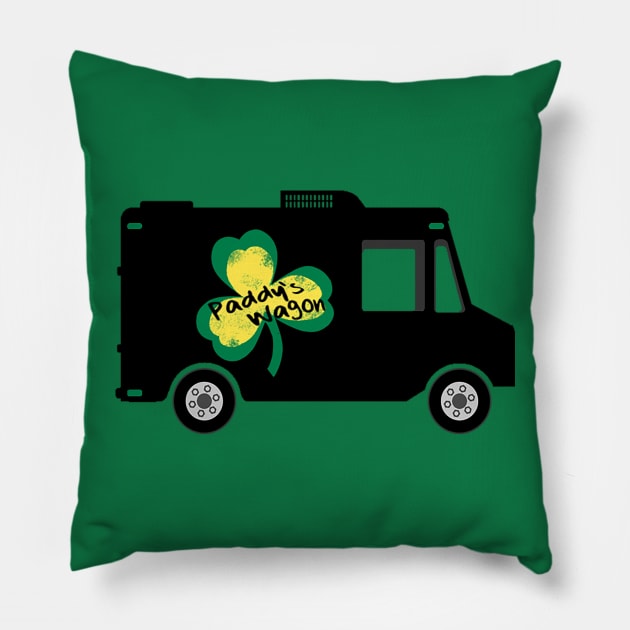 Paddy's Wagon Pillow by justnclrk